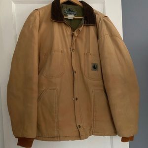 Berne work coat *large*extra large quilt lined tan